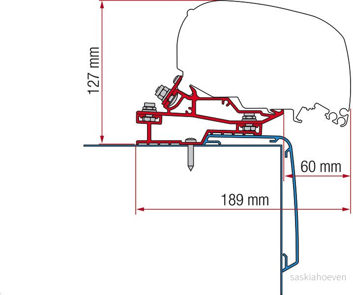 Adaptér Fiamma pro markýzu F80 na vozidla Rapido C-Line (400 cm) 306038