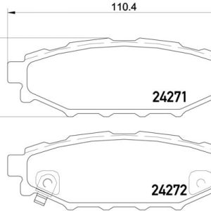 BRE P78 020 Sada brzdových destiček BREMBO PRIME 484793 BRE P78 020 Sada brzdových destiček BREMBO PRIME 484793