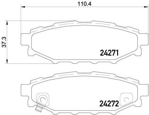 BRE P78 020 Sada brzdových destiček BREMBO PRIME 484793