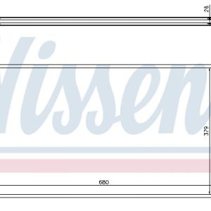 Chladič motoru NISSENS 630715 Chladič motoru NISSENS 630715