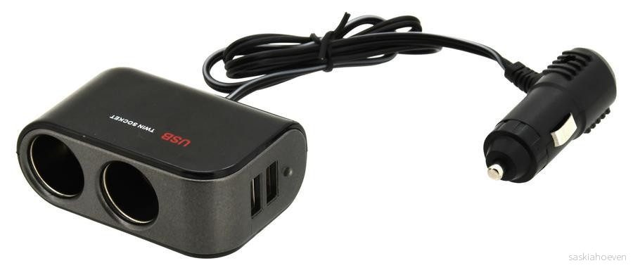 Rozdvojka 12/24V, 2x USB 2100mA 708239
