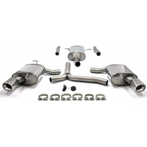 Duplexní nerezový výfuk 1x100mm Audi A5 B8 Kabriolet (8F) 02AU031-10D