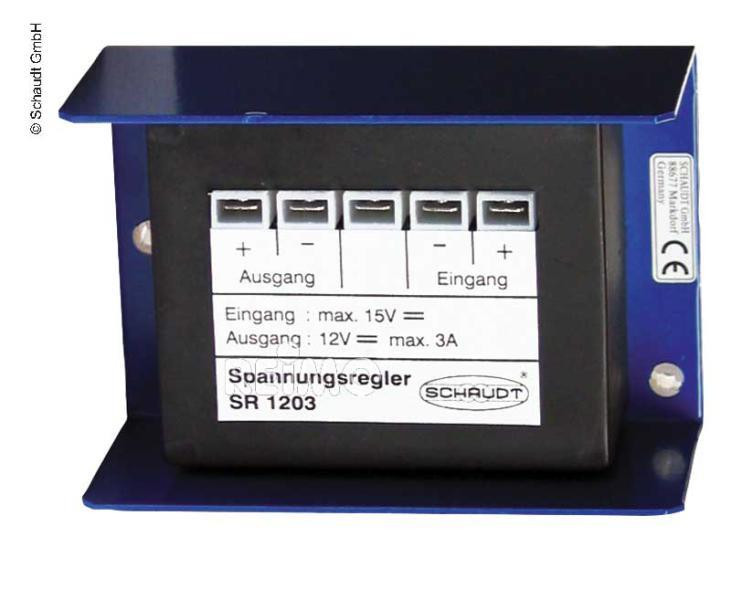 Měnič napětí / stabilizátor 12V DC SR 1203 (max. proud 3 A, přepěťová ochrana pro citlivé spotřebiče) 303288