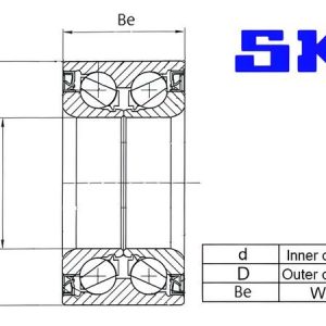 Sada ložisek kol SKF VKBA3979