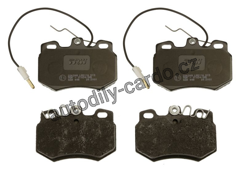 Sada brzdových destiček TRW GDB808 - PEUGEOT 205, 309