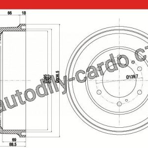 Brzdový buben TRW DB4351 – Brzdový buben TRW DB4351 –