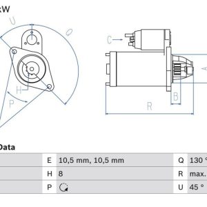 BO 0986024700 Startér BOSCH-výměnný díl