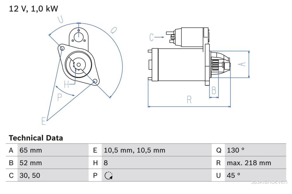 BO 0986024700 Startér BOSCH-výměnný díl