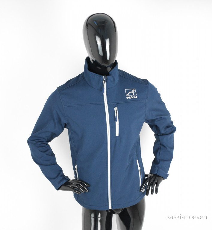 Bunda softshell MAN modrá M 743471