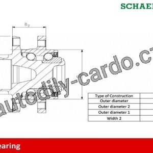 Sada ložisek kol FAG 713644320 – OPEL ASTRA H přední 1.4 1.6 1.7CDTI 1.8 03.2004 – 5 šroubů Sada ložisek kol FAG 713644320 – OPEL ASTRA H přední 1.4 1.6 1.7CDTI 1.8 03.2004 – 5 šroubů