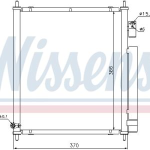 Chladič klimatizace NISSENS 94734