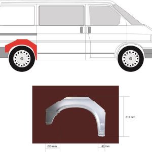 KK 9558592 P lem zadního blatníku, krátký model – KK 169632 KK 9558592 P lem zadního blatníku, krátký model – KK 169632