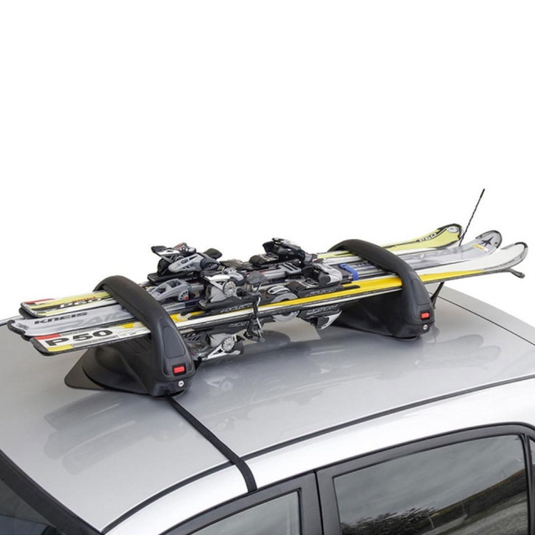 Střešní nosič lyží a snowboardů 90 cm – hliníkový držák až pro 6 párů lyží - 95x15x15cm 318898