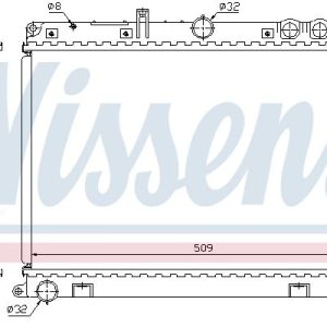 Chladič motoru NISSENS 64210A Chladič motoru NISSENS 64210A