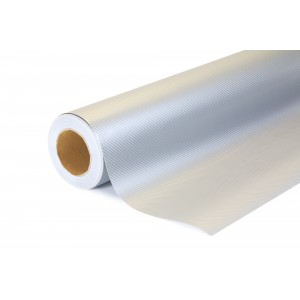 Exkluzivní 4D Karbonová stříbrná polepová fólie 152x50cm - interiér/exteriér 4D03-005