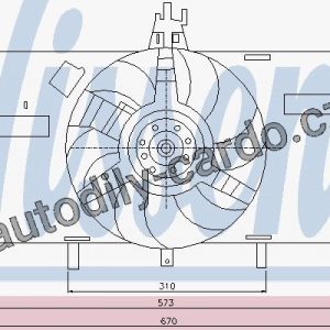Ventilátor chladiče NISSENS 85127