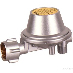 Regulátor tlaku plynu úhlový 90° bez manometru tlak 30 mbar s pojistným ventilem PRV GOK 305233 Regulátor tlaku plynu úhlový 90° bez manometru tlak 30 mbar s pojistným ventilem PRV GOK 305233