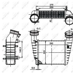Chladič turba NRF 30138A Chladič turba NRF 30138A