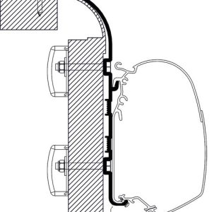 Adaptér markýzy Thule Omnistor Bailey (sada 5 ks / 15 cm) 313385 Adaptér markýzy Thule Omnistor Bailey (sada 5 ks / 15 cm) 313385