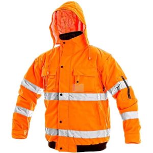 Bunda CXS-LEEDS, CXS-výstražná, pánská, oranžová, vel.XL, CANIS 743026 Bunda CXS-LEEDS, CXS-výstražná, pánská, oranžová, vel.XL, CANIS 743026