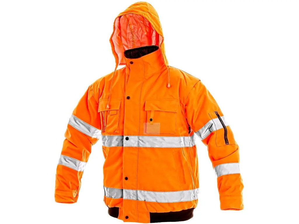 Bunda CXS-LEEDS, CXS-výstražná, pánská, oranžová, vel.XL, CANIS 743026