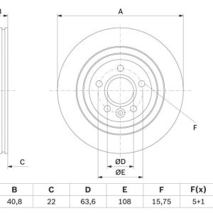 BO 0986479E85 Brzdový kotouč BOSCH – lakovaný BO 0986479E85 Brzdový kotouč BOSCH – lakovaný