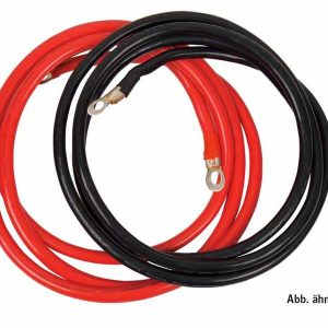 Kabel připojovací bateriový sada průřez 25 mm² délka 2 m s oky pro měniče napětí 12V Carbest 303354
