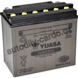 Motobaterie YUASA YB16HL-A-CX 19Ah 255A 12V P+ /175x100x155/