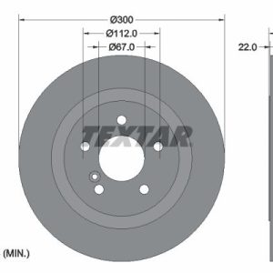 Brzdový kotouč TEXTAR 92099503 Brzdový kotouč TEXTAR 92099503