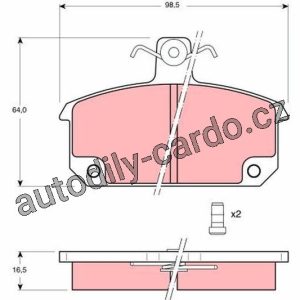 Sada brzdových destiček TRW GDB632 – RENAULT Sada brzdových destiček TRW GDB632 – RENAULT
