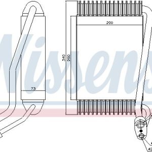 Výparník NISSENS 92144 Výparník NISSENS 92144